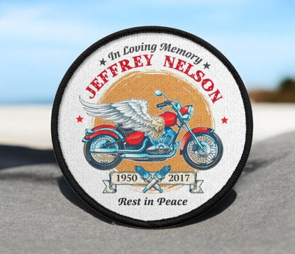 Motorcycle Rider In Memory Of Patch