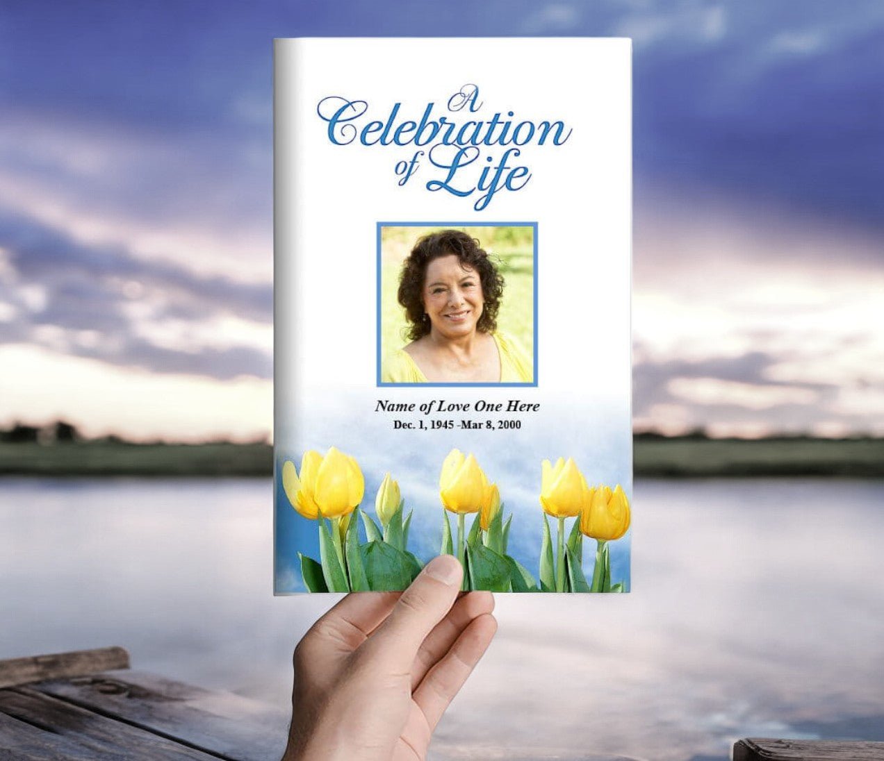 Inspire Funeral Program Template - The Funeral Program Site