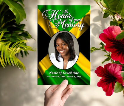 Jamaica Funeral Program Template - The Funeral Program Site