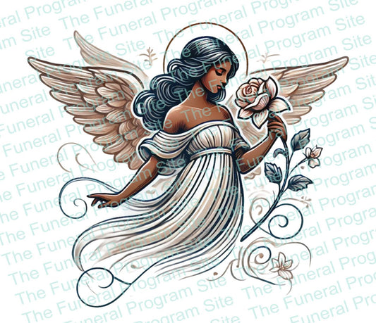 Jasmine Angel Funeral Clip Art - The Funeral Program Site