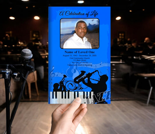 Jazz Funeral Program Template