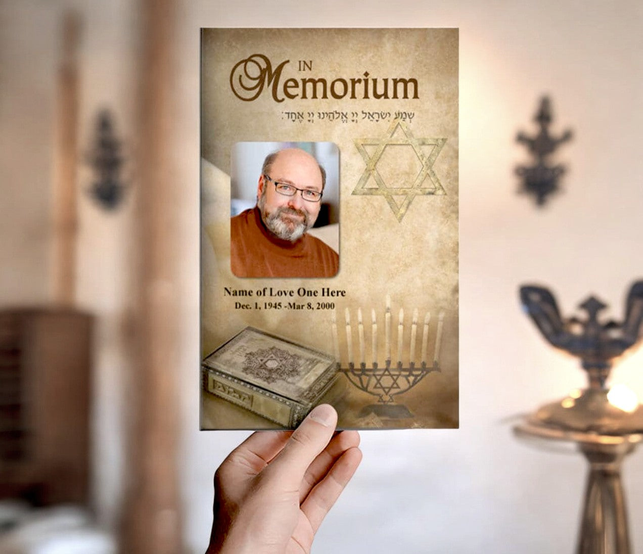 Jewish Funeral Program Template