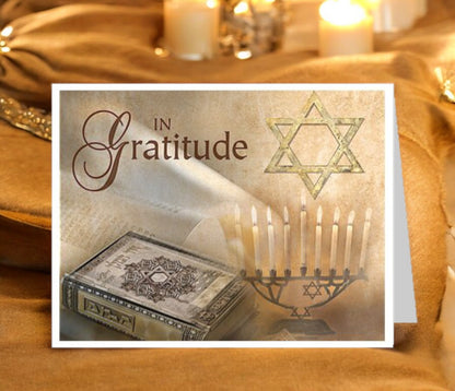 Jewish Thank You Card Template