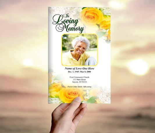 Joyful Funeral Program Template - The Funeral Program Site