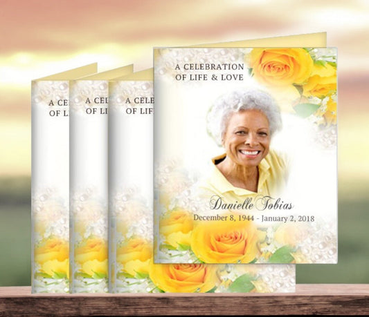 Joyful Memorial Cards Done For You Design & Print (Pack of 50) - The Funeral Program Site