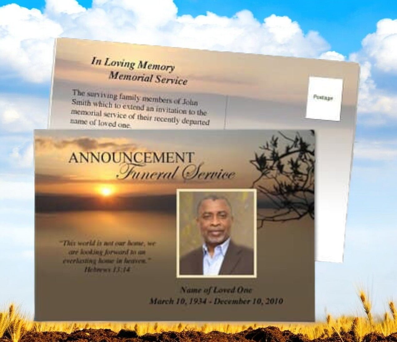 Kenya Funeral Announcement Template - The Funeral Program Site