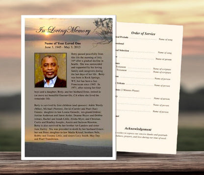 Kenya Funeral Flyer Template - The Funeral Program Site