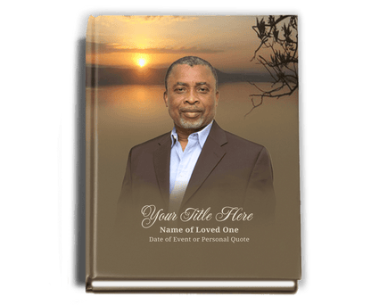 Kenya Perfect Bind Memorial Funeral Guest Book - The Funeral Program Site