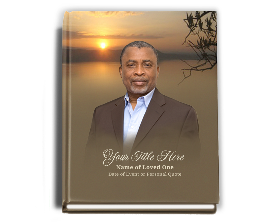 Kenya Perfect Bind Memorial Funeral Guest Book