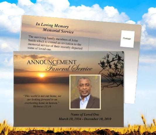 Kenya Funeral Announcement Template