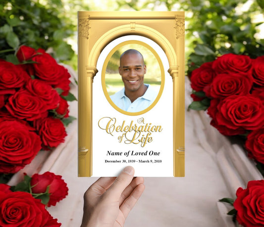 Kingdom Funeral Program Template