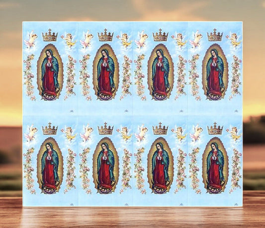 Lady of Guadalupe Catholic Mass Funeral Prayer Card Paper (Pack of 24) - The Funeral Program Site