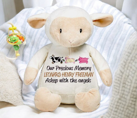 Lil Lamb Memorial Stuffed Animal-Urn