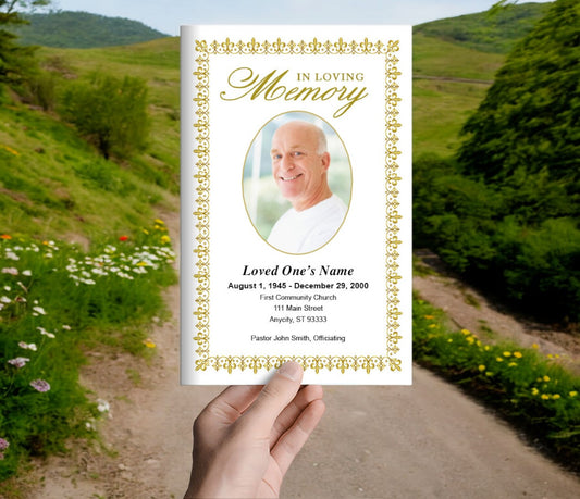 Lexington Funeral Program Template