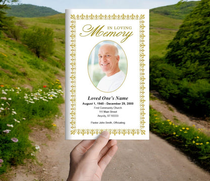 Lexington Funeral Program Template - The Funeral Program Site