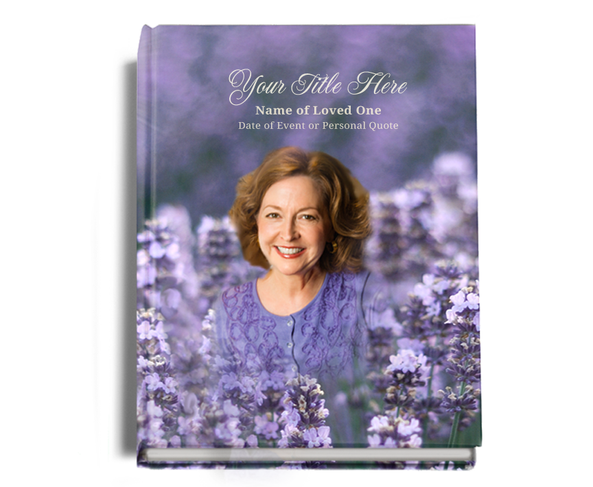 Lilac Perfect Bind Memorial Funeral Guest Book