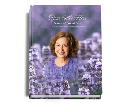 Lilac Perfect Bind Memorial Funeral Guest Book