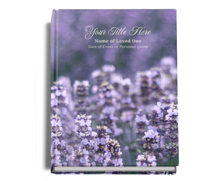 Lilac Perfect Bind Memorial Funeral Guest Book