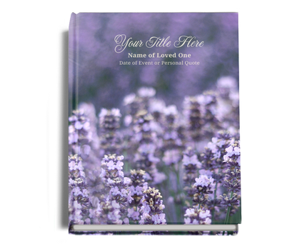 Lilac Perfect Bind Memorial Funeral Guest Book