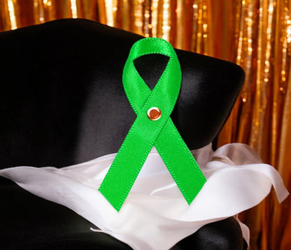 Lime Green Cancer Ribbon, Awareness Ribbons (No Personalization) - Pack of 10