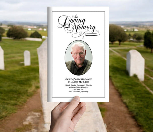 Loving Funeral Program Template - The Funeral Program Site