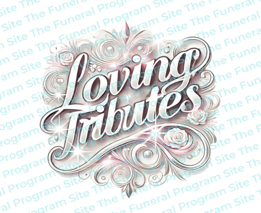 Loving Tributes Funeral Program Title