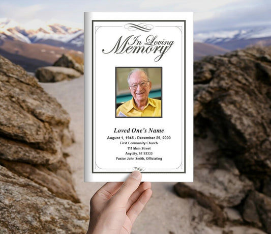 Madison Funeral Program Template