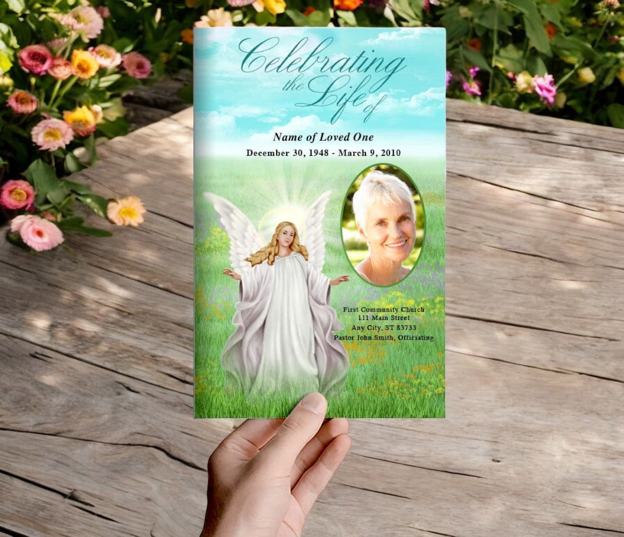 Madonna Funeral Program Template - The Funeral Program Site