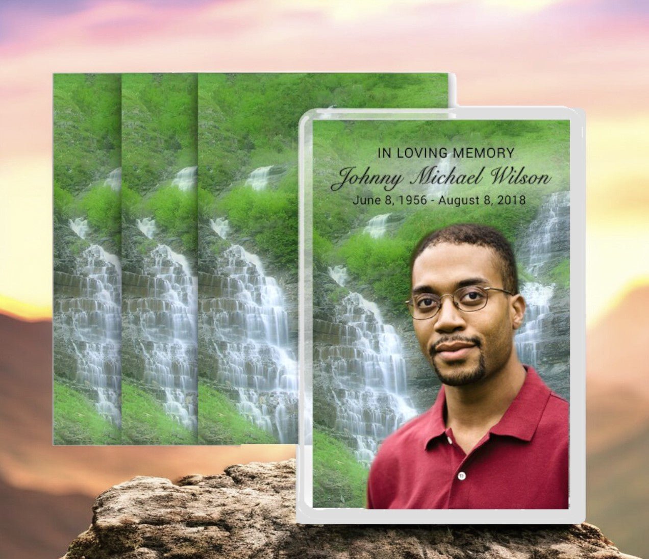 Majestic Funeral Prayer Card Design & Print (Pack of 50) - The Funeral Program Site