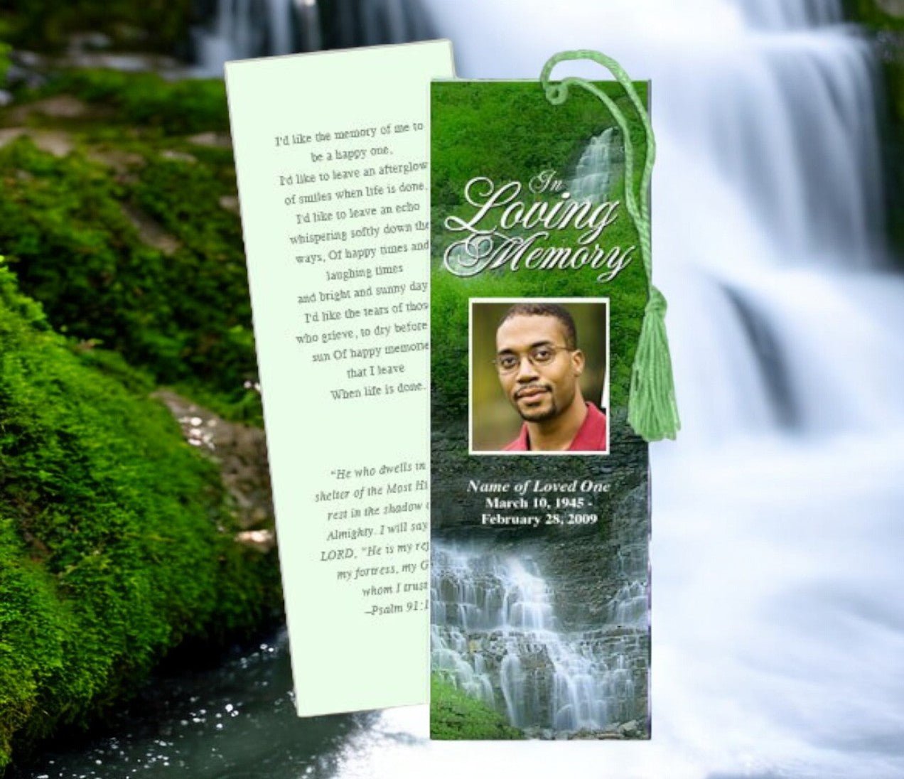 Majestic Memorial Bookmark Template - The Funeral Program Site