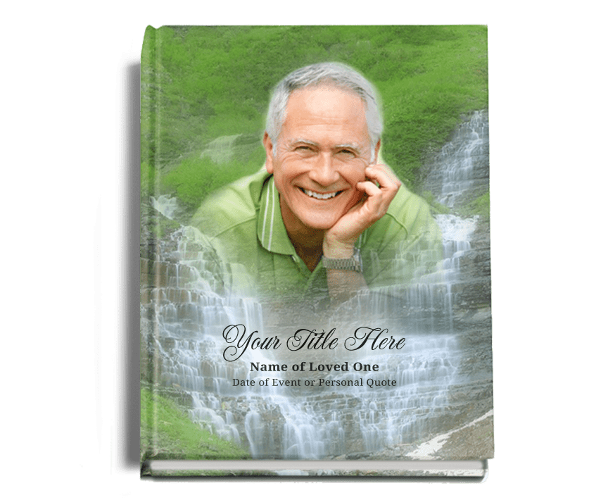 Majestic Perfect Bind Memorial Funeral Guest Book - The Funeral Program Site