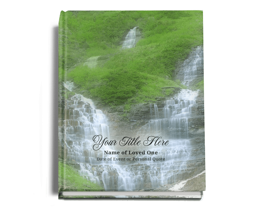 Majestic Perfect Bind Memorial Funeral Guest Book - The Funeral Program Site