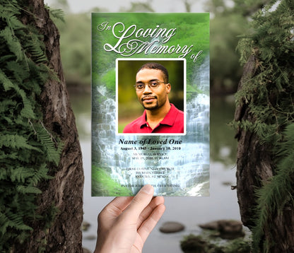 Majestic Funeral Program Template