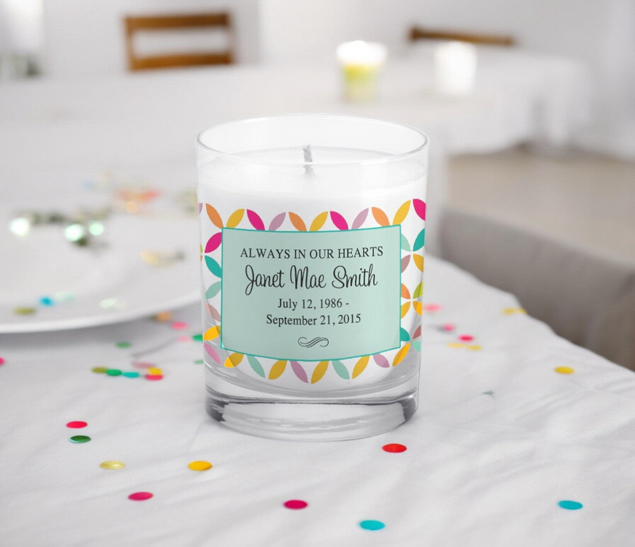 Mandy Personalized Votive Memorial Candle