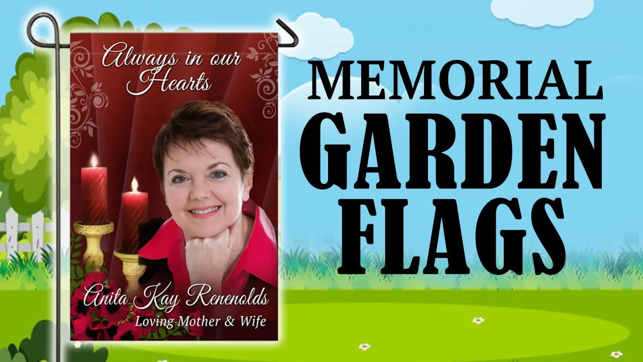 Load video: memorial garden flags