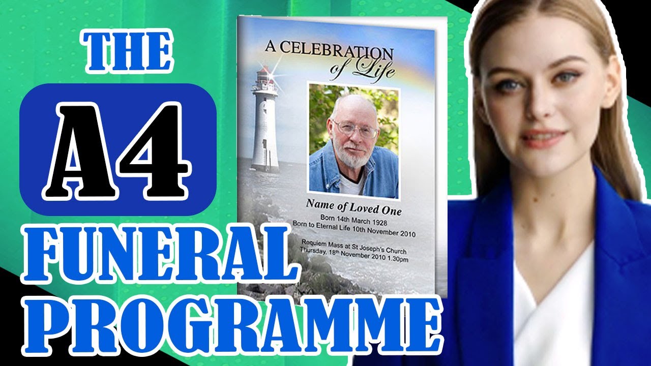 Load video: a4 funeral program templates uk