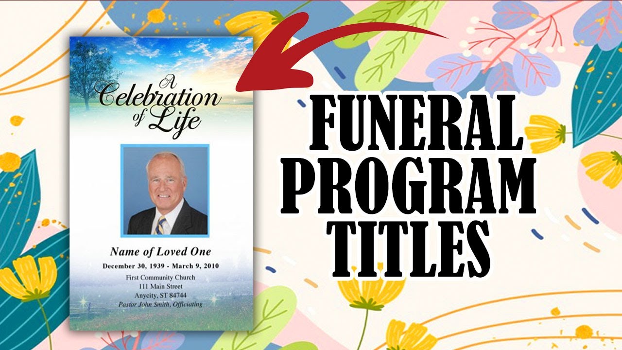 Load video: funeral program title