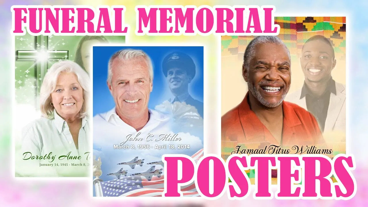 Load video: funeral posters