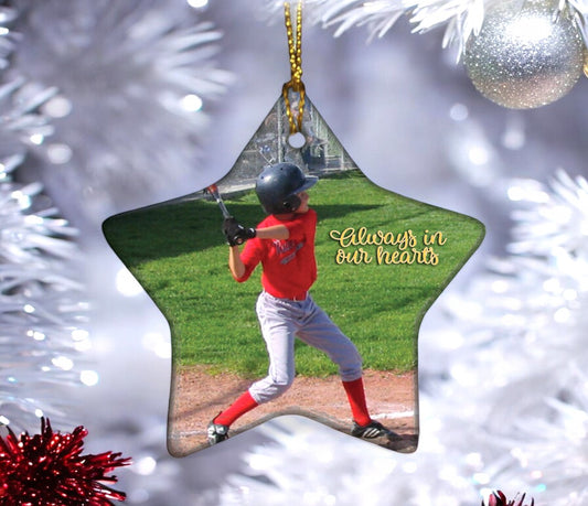 Star Ceramic In Loving Memory Christmas Ornament