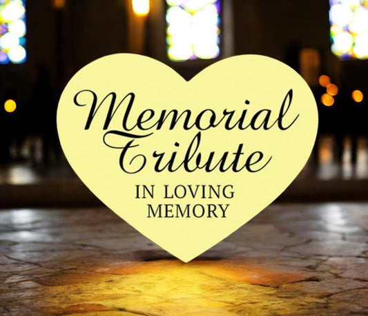 Memorial Tribute Share A Memory Remembrance Card (Pack of 25) - The Funeral Program Site