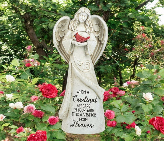 Cardinal Angel Memorial Figurine