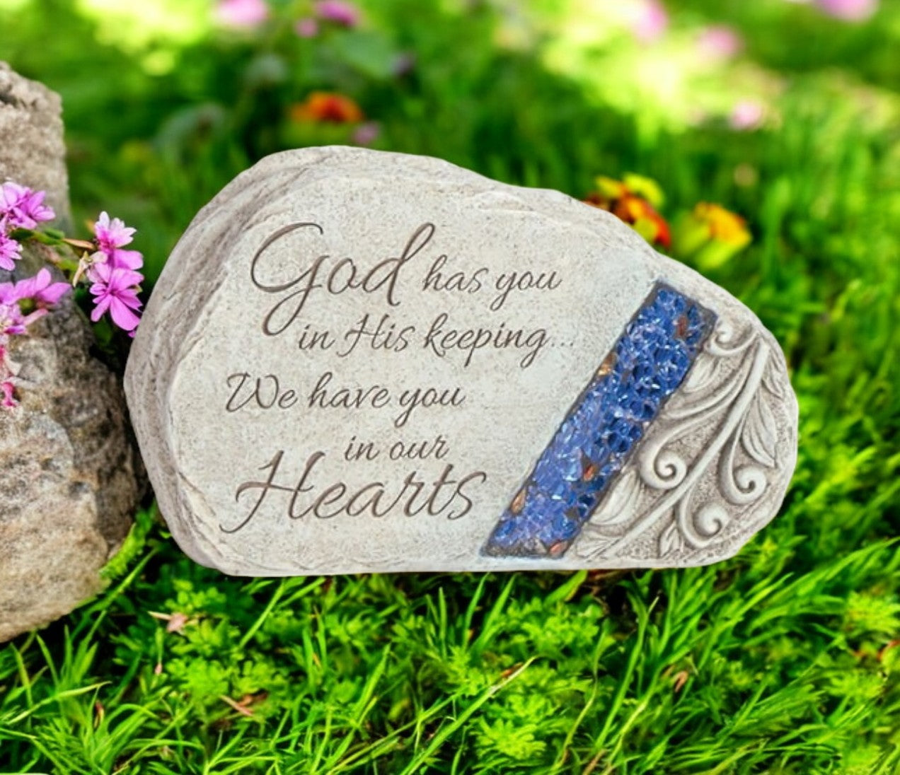 Personalized God's Keeping Glow In The Dark Memorial Stone