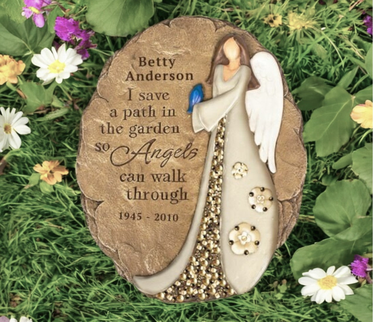 Personalized Angel Path Memorial Garden Stone