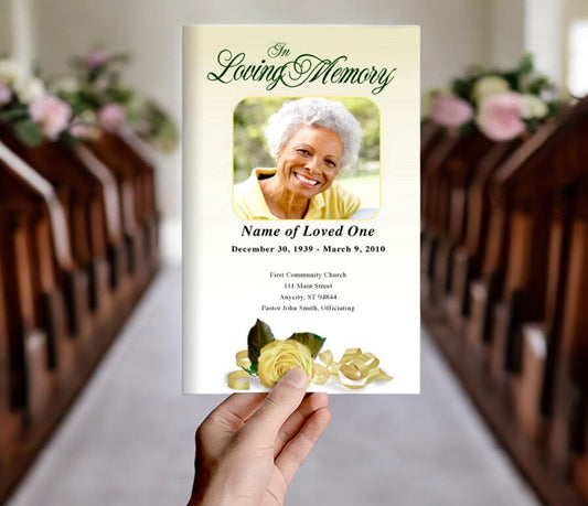 Memory Funeral Program Template - The Funeral Program Site