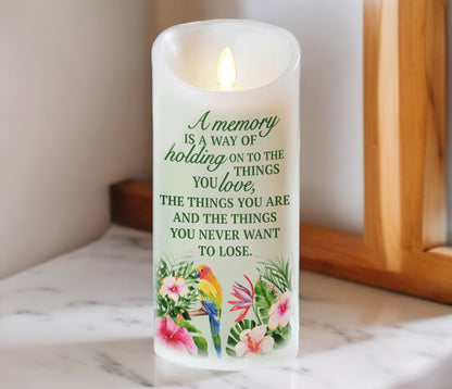 Memory Personalized Dancing Wick LED Memorial Candle - The Funeral Program Site