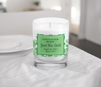 Mia Amore Personalized Votive Memorial Candle