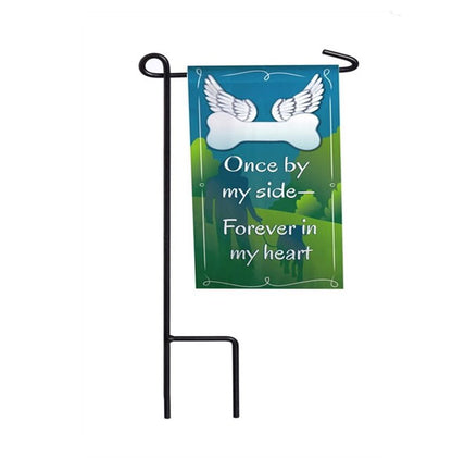 Once By Side Memorial Garden or Cemetery Flag