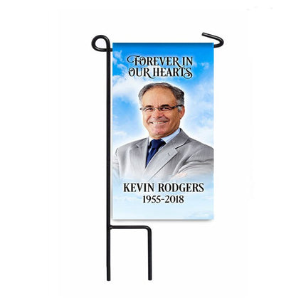 Personalized Photo Memorial Garden or Cemetery Flag