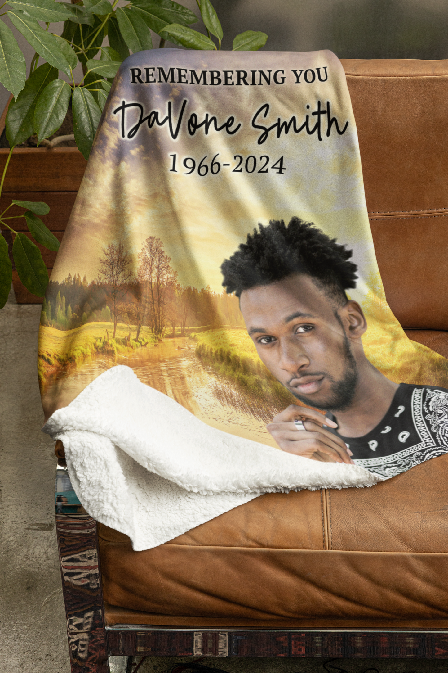 Golden River Memorial Blanket Sherpa Throw