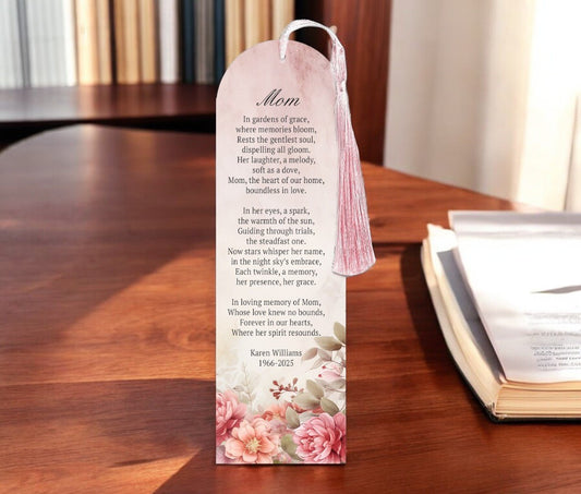 Mom Poem Aluminum Memorial Bookbook - The Funeral Program Site